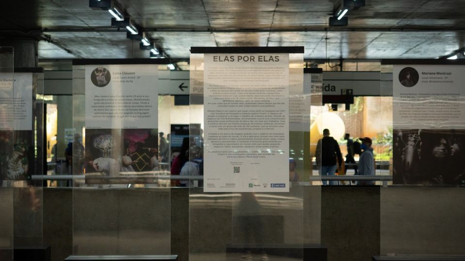 Exposição Elas por Elas - Metrô de São Paulo - Trianon MASP, Paraíso e Sé Exposição Elas por Elas - Metrô de São Paulo - Trianon MASP, Paraíso e Sé